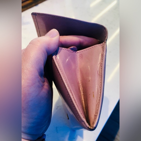 VINTAGE CARTIER LIGHT PINK WALLET - Picture 8 of 11